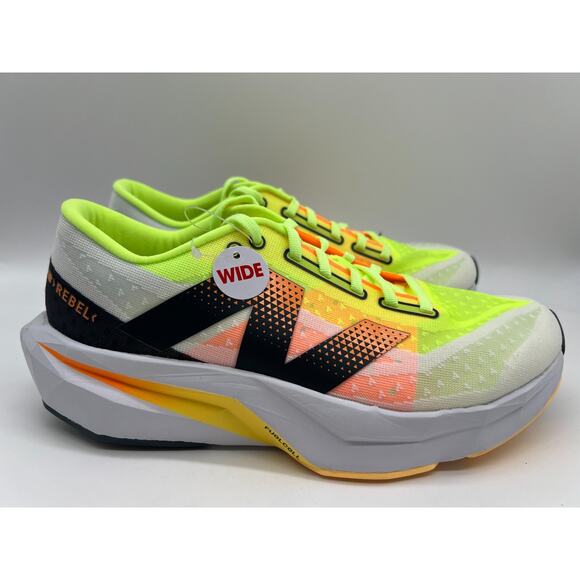 New Balance FuelCell Rebel v4 WFCXLA4 White Lime Women's Size 9 - Picture 1 of 12
